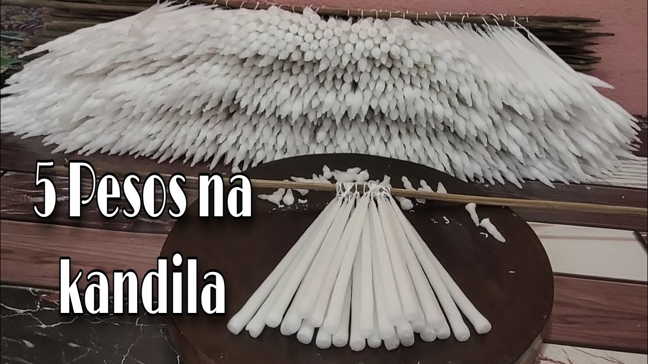 5 Pesos na kandila | How to make candles | DIY candle making