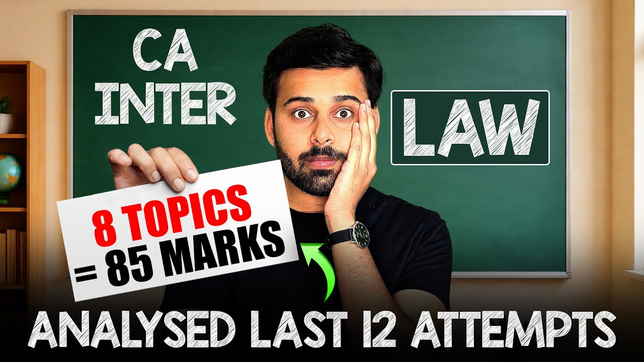 Most Important Topics with Questions for Law  || CA Inter May 26 || ABC Analysis !!