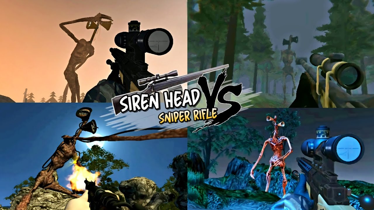 Siren Head vs Sniper Rifle - Compilation