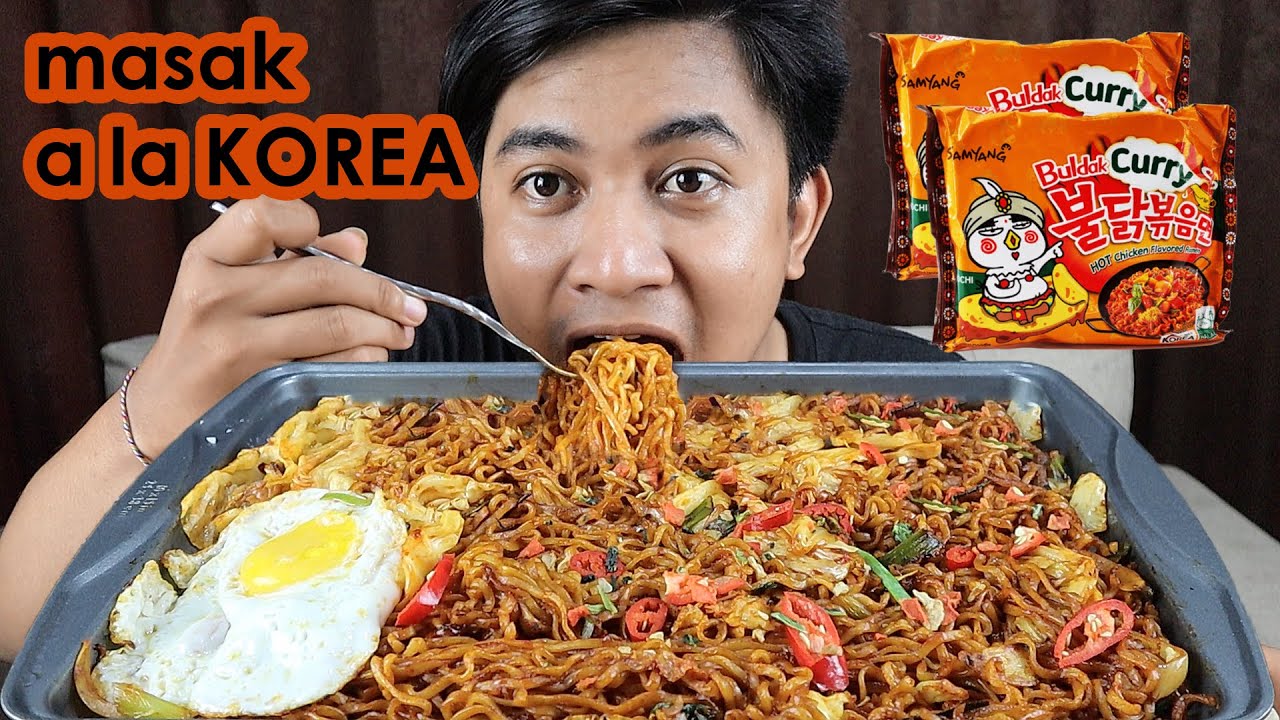 MUKBANG SAMYANG BULDAK CURRY MASAK ALA KOREA