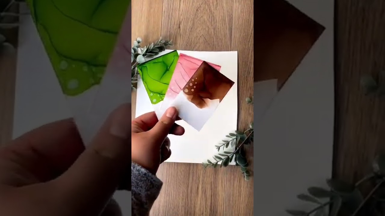 Beautiful Floral Alcohol Ink Art Work