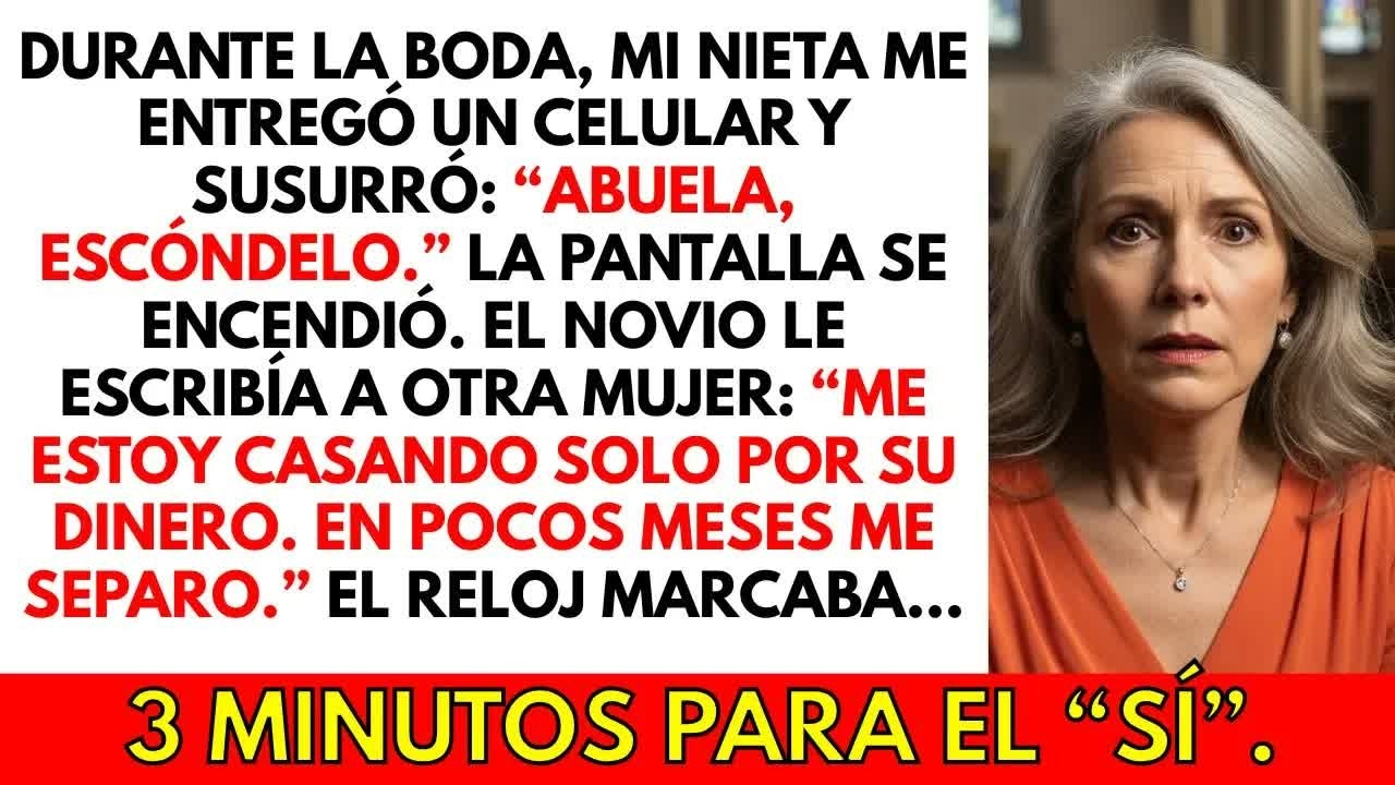El celular de mi nieta sonó 3 minutos antes del “sí”… y lo cambió todo