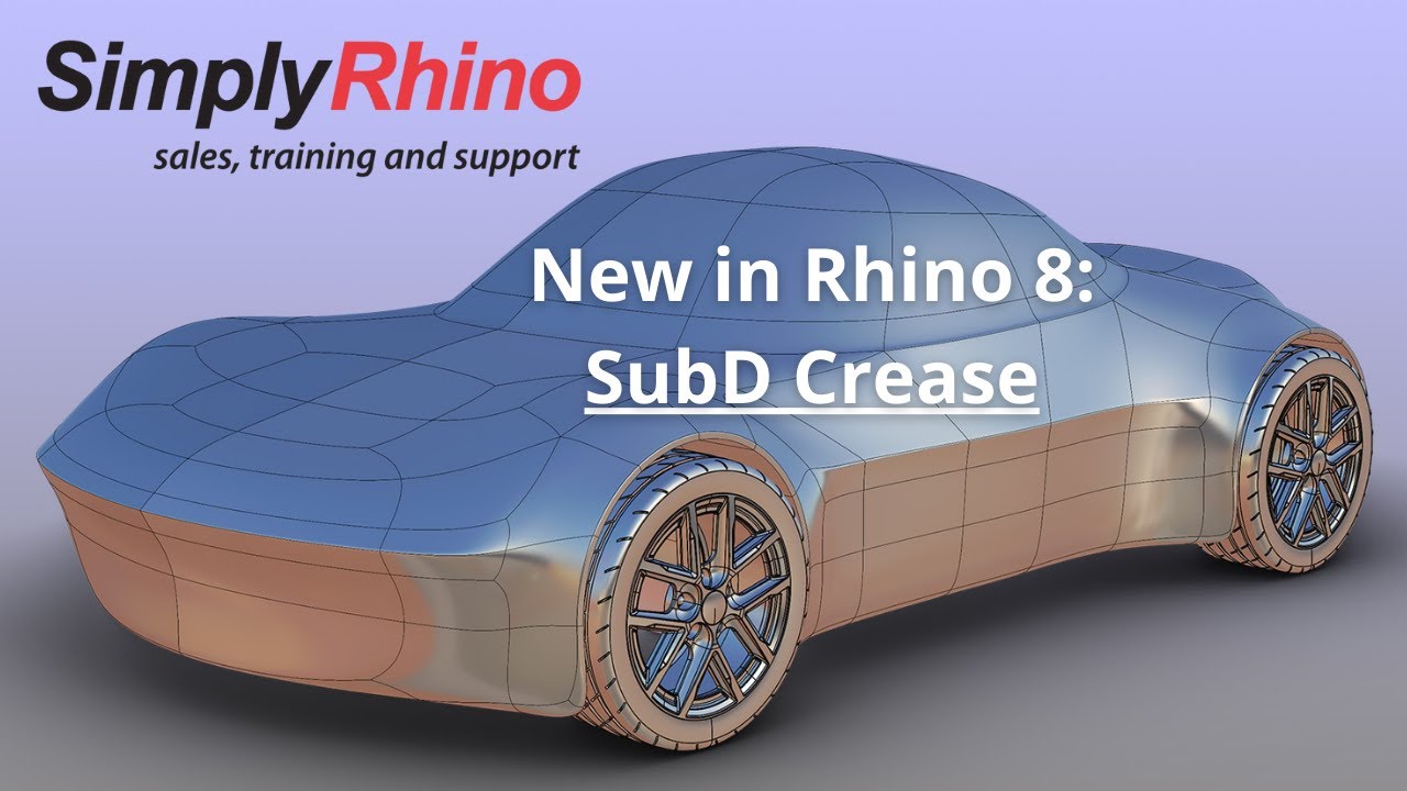 New in Rhino 8 - SubD Crease