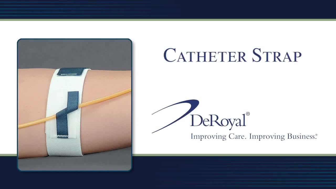 How to apply DeRoyal Foam Catheter Strap?