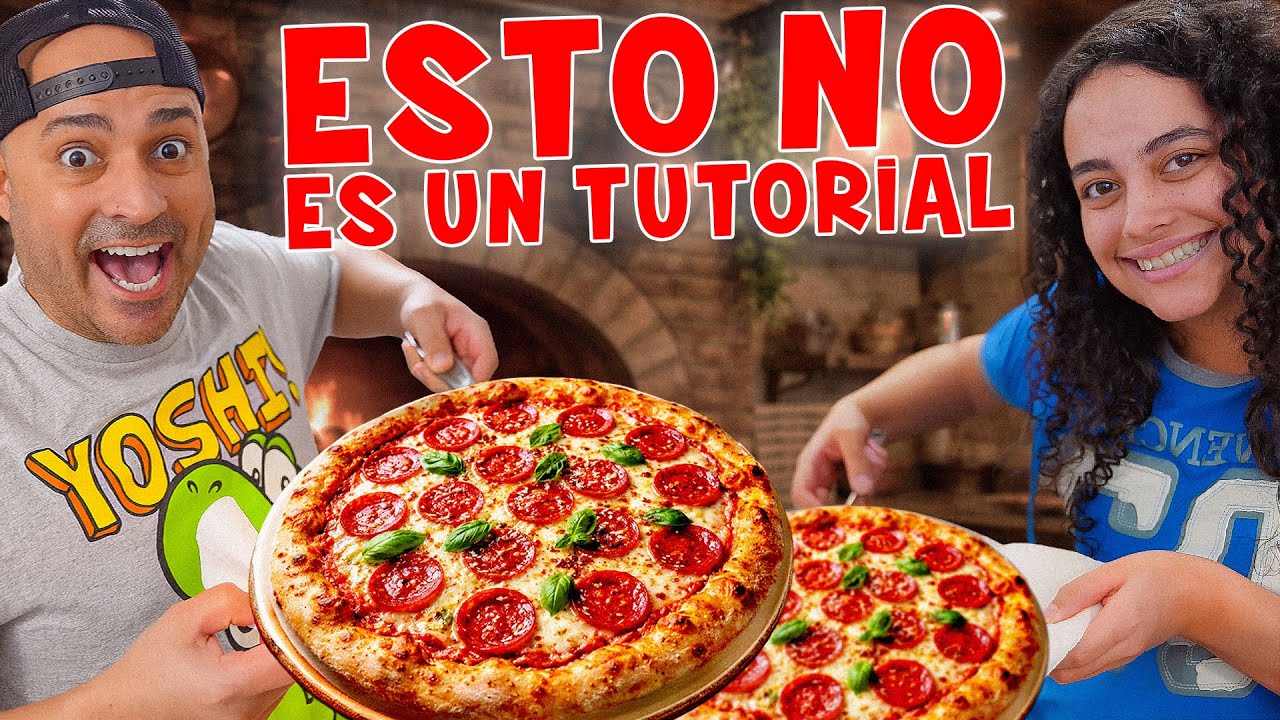 Intento hacer pizza desde cero con mi hija (no sigas estas instrucciones 😂🍕)