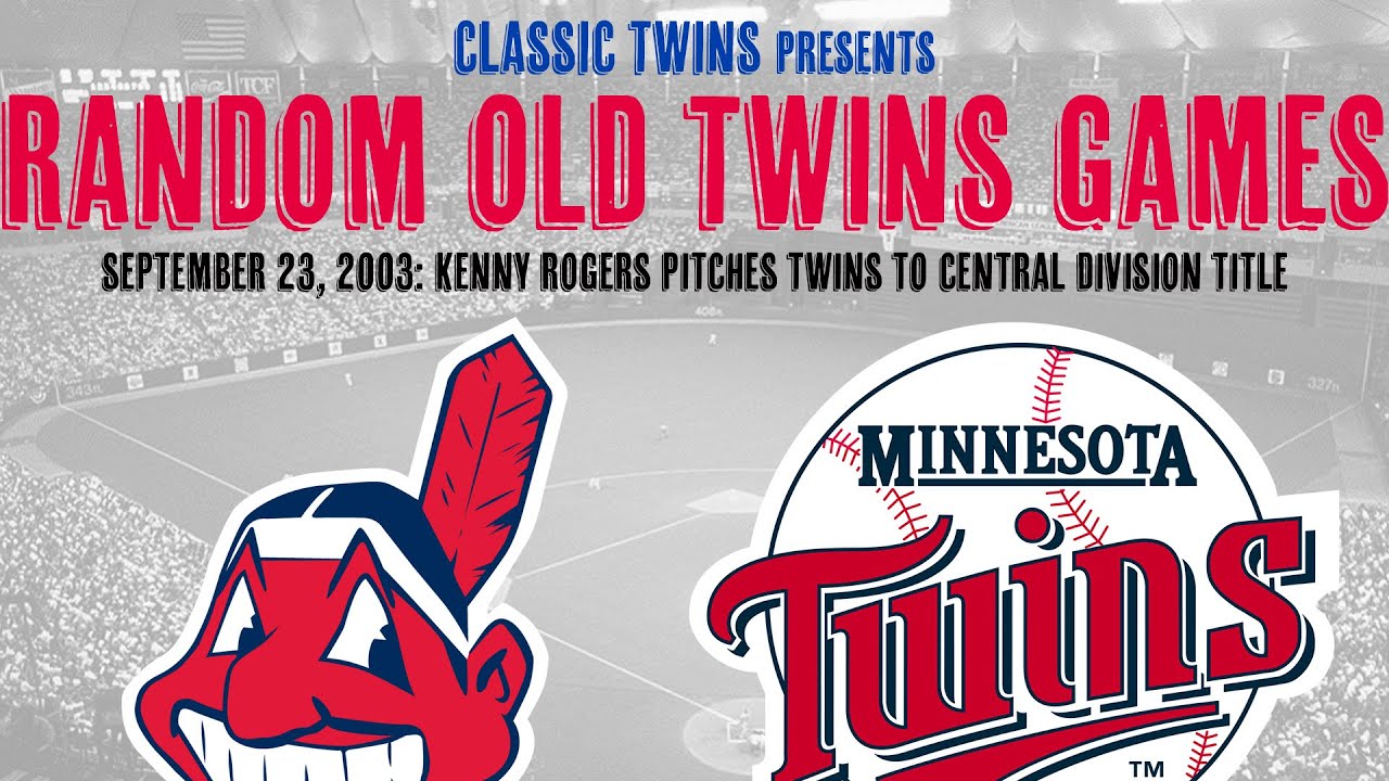 Kenny Rogers Pitches Twins to Central Title: Cleveland Indians at Minnesota Twins (09/23/2003)