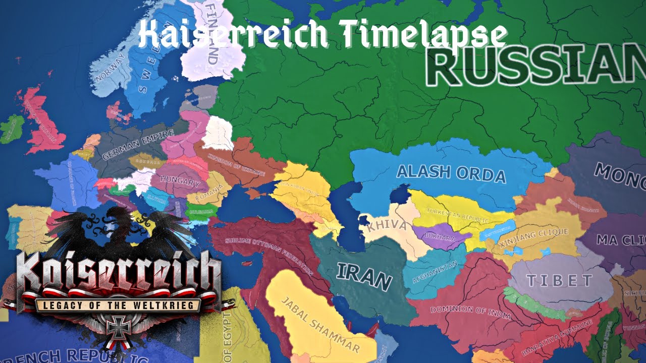 Kaiserreich Timelapse - HOI4 Timelapse