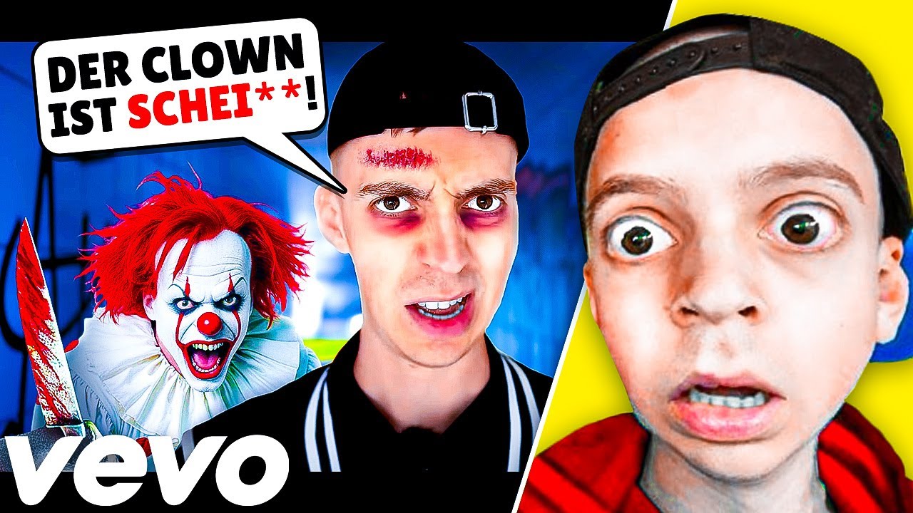 KLEINER JUNGE reagiert auf HORROR CLOWN SONG und ruft POLIZEI... 😰🤡