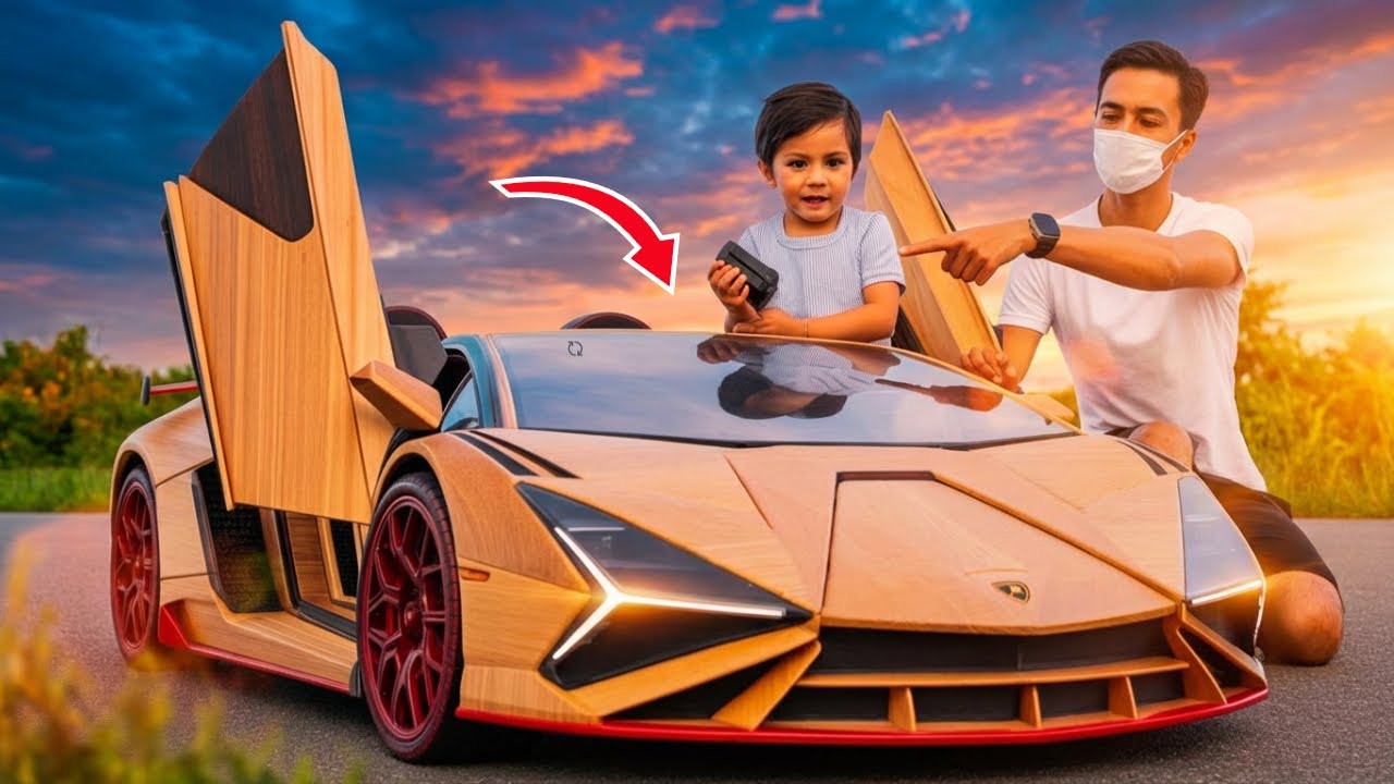 Man Build in 65 Days  Lamborghini Sian Roadster For his Son
