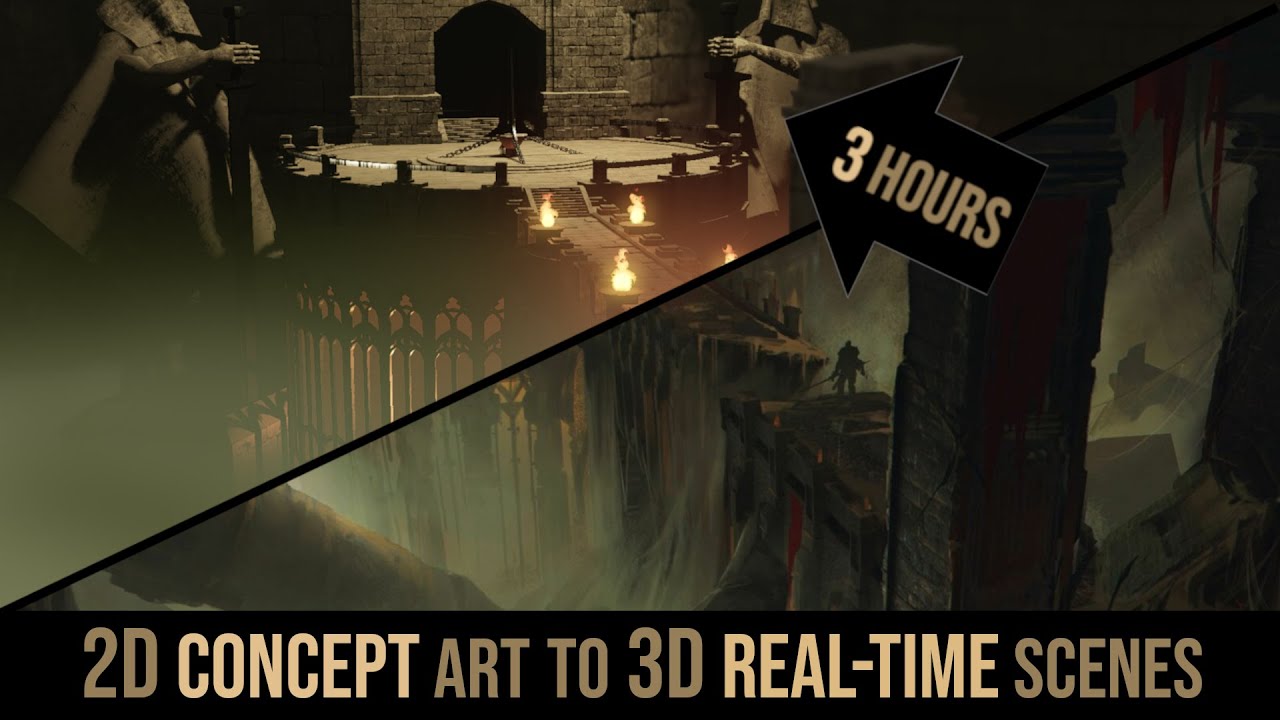 Create 3D levels from scratch | 3D workflow for real-time environments