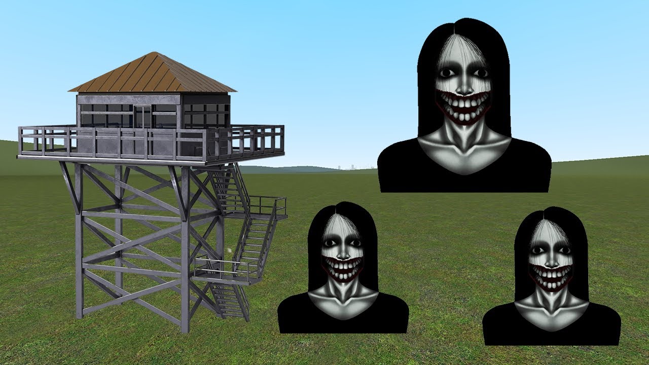 Scary Nextbot Kuchisake Onna Vs Towers In Garry's Mod!!! Part 8