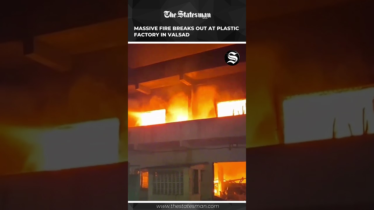Massive Fire Breaks Out at Plastic Factory in Valsad
