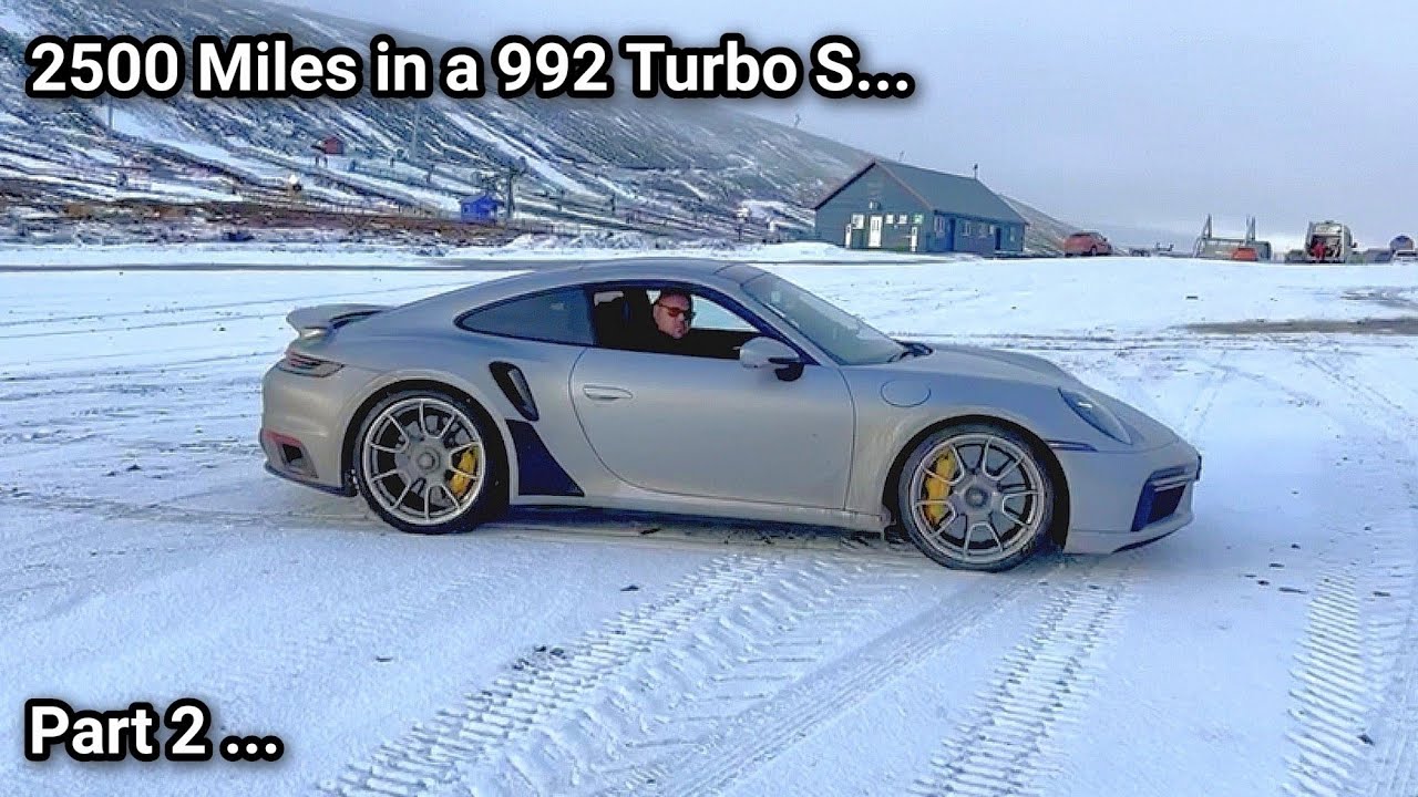 TRACTION ISSUES! - EPIC Road Trip in a Brand New Porsche 992 Turbo S... Part 2...