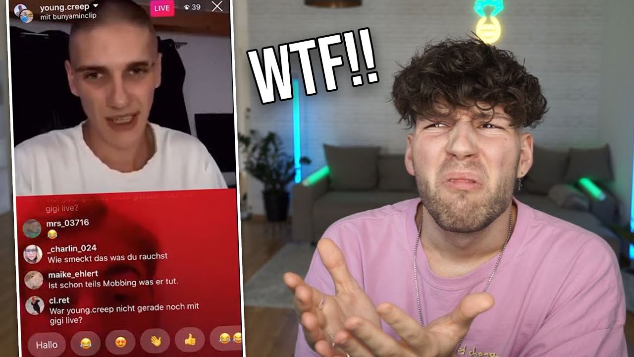 Sie beleidigen mich im Livestream! (einen auf den ich seh es nicht hust)