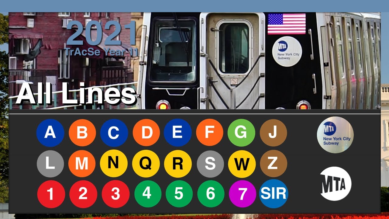 MTA New York City Subway ALL LINES!