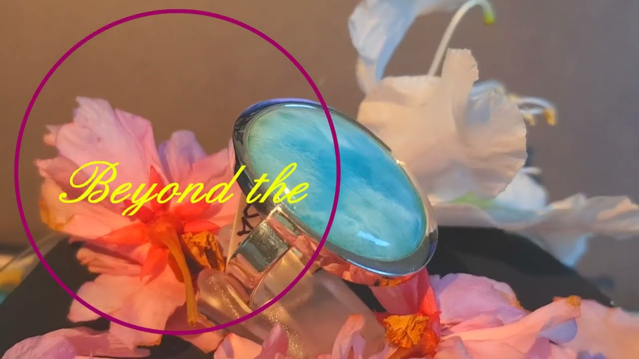 Einzigartiger Larimar aus der dominikanischen Republik mit Sterling Silber 925
