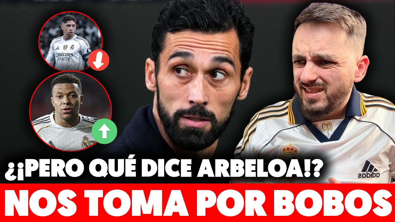 😡TREMENDO SINVERGÜENZA ARBELOA… DICE QUE QUITA a VALVERDE por PRECAUCIÓN y MBAPPÉ JUEGA TODO TOCADO