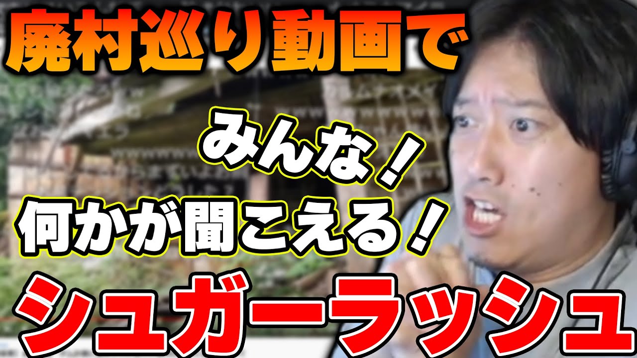廃村巡り動画を見てシュガーが止まらない布団ちゃん【2022/7/19】