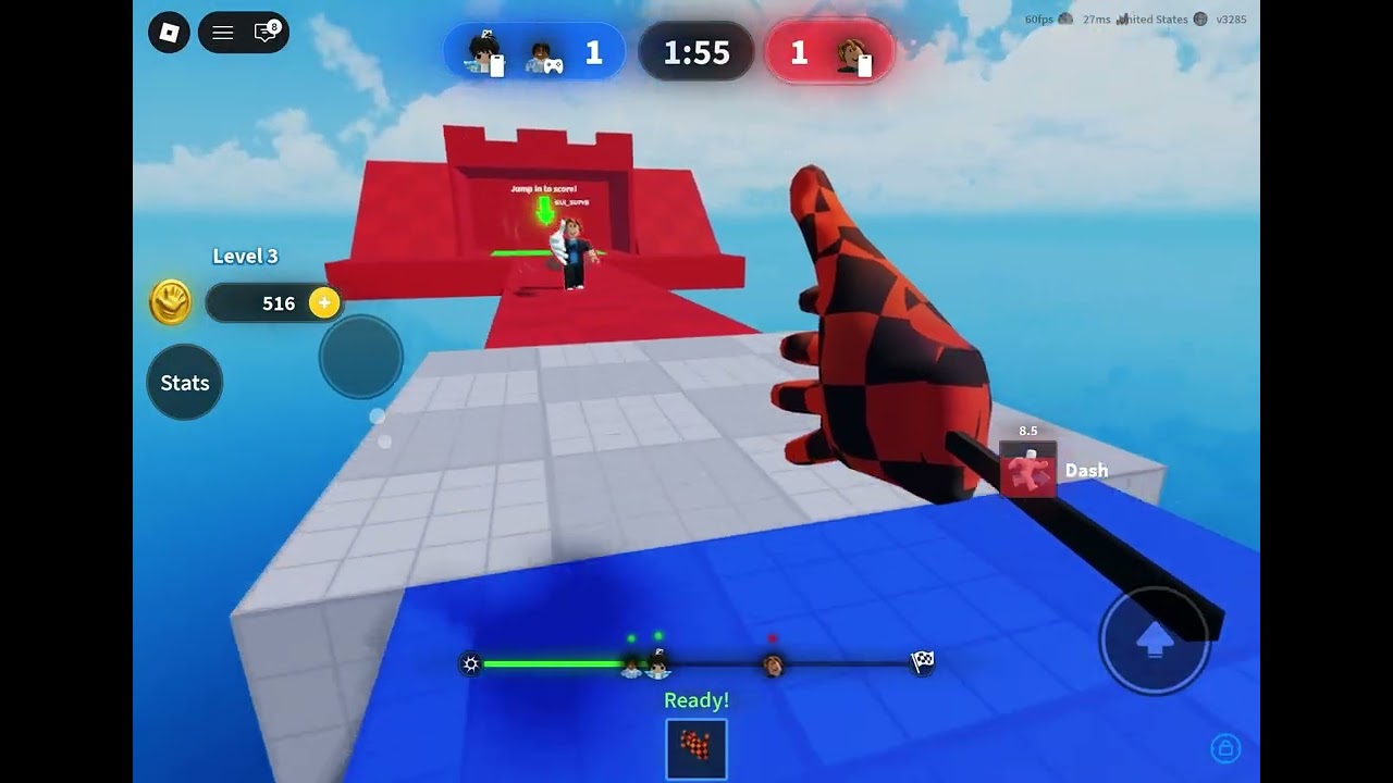 Playing slap duels :A roblox game