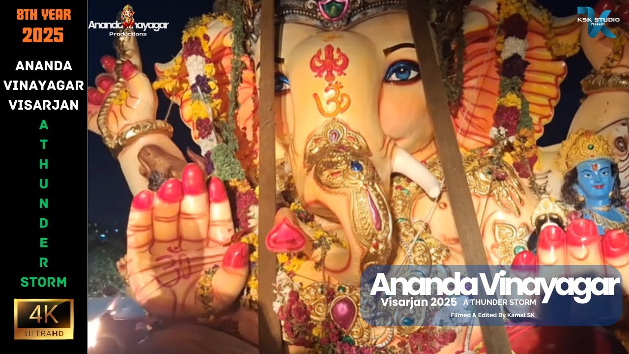 Ananda Vinayagar Visarjan 2025 ( A Thunder Storm Story) | Ananda Vinayagar | ANP1X HOSUR