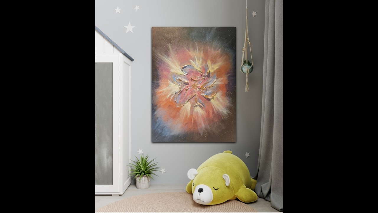 (324) Nebula Created with Texture and Color Change Paint #painting🥰 #fun #art #artist #diy #artwork
