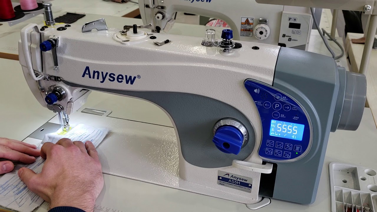 Обзор промышленной прямострочной машины с автоматикой Anysew AS5H