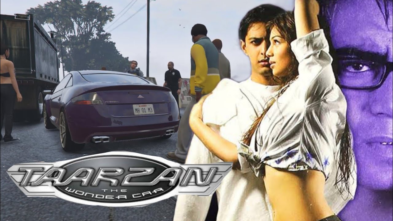 GTA 5 - Taarzan The Wonder Car - Traffic Chase - Scene Recreation