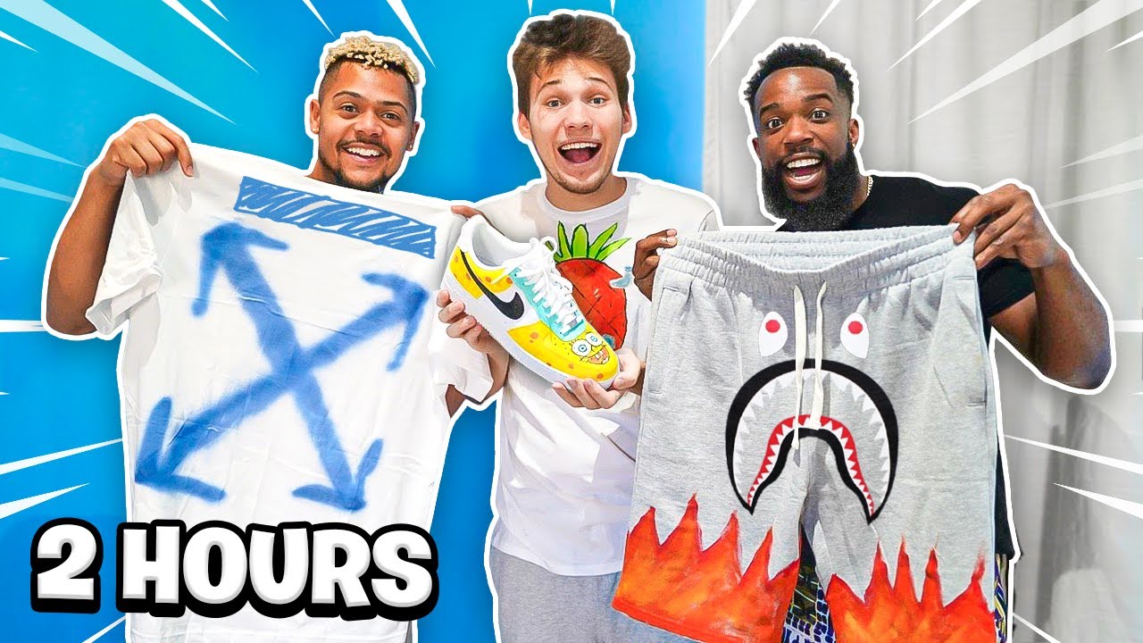 2HYPE 2 HOUR CUSTOM OUTFIT DIY CHALLENGE!