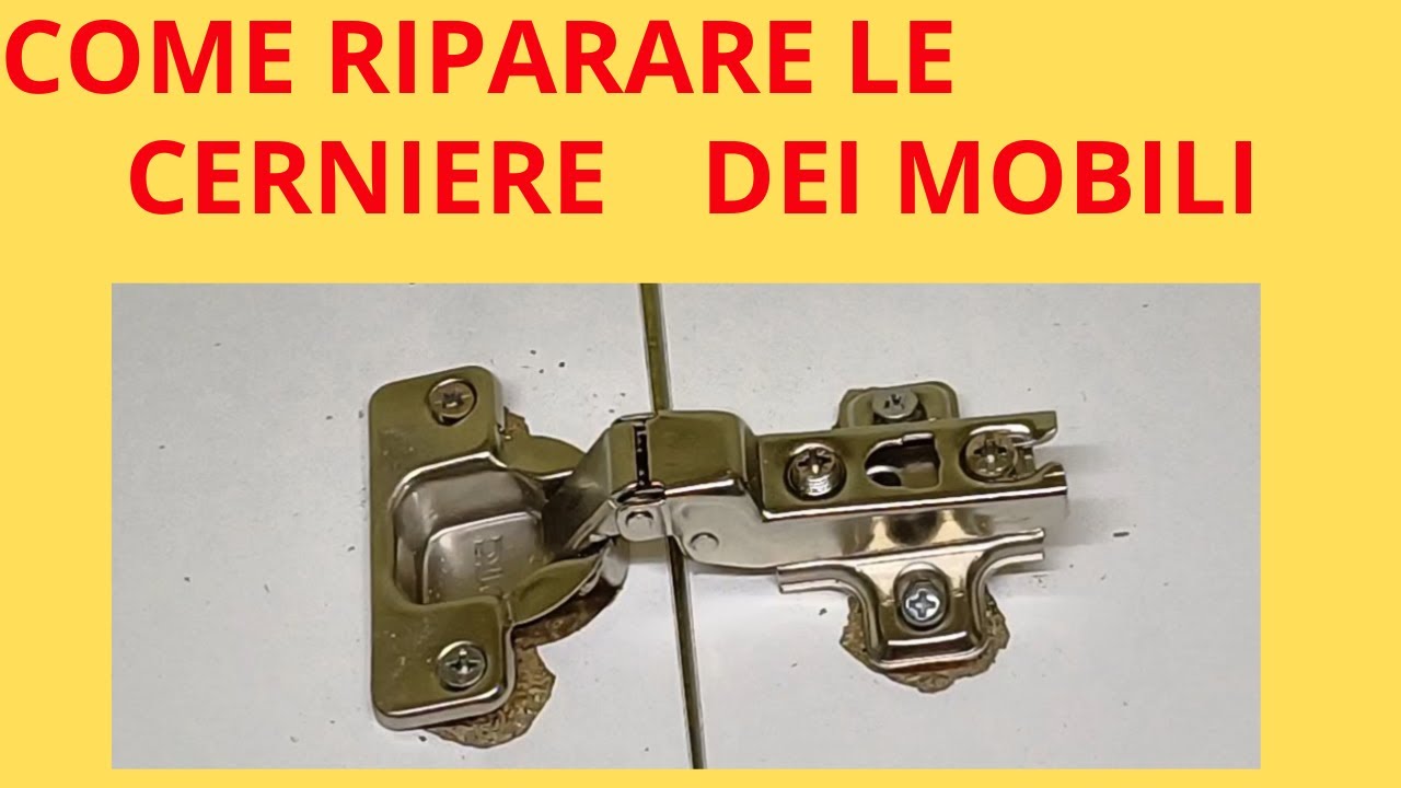 RIPARAZIONE CERNIERA  ANTA MOBILE