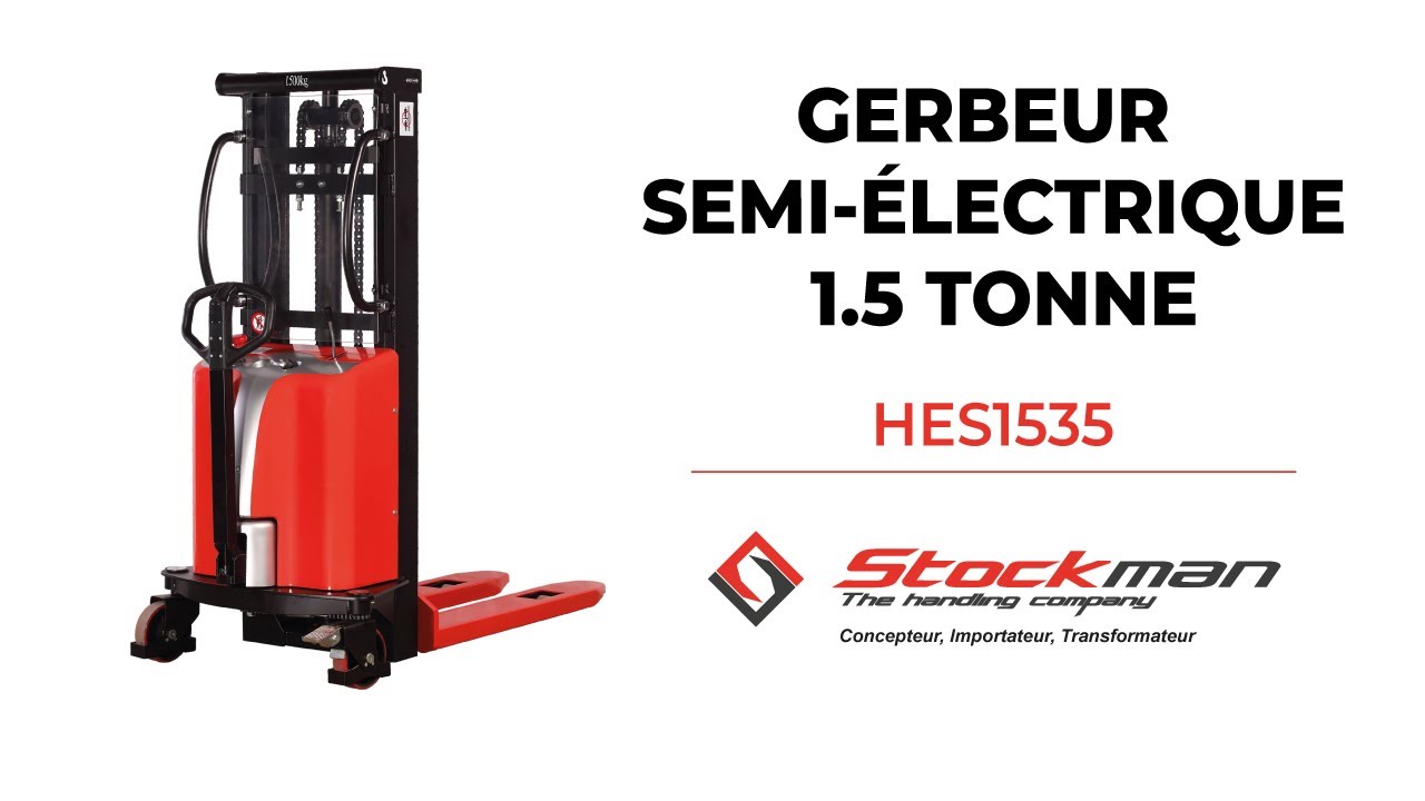 GERBEUR SEMI ELECTRIQUE 1.5 TONNE HES1535 STOCKMAN