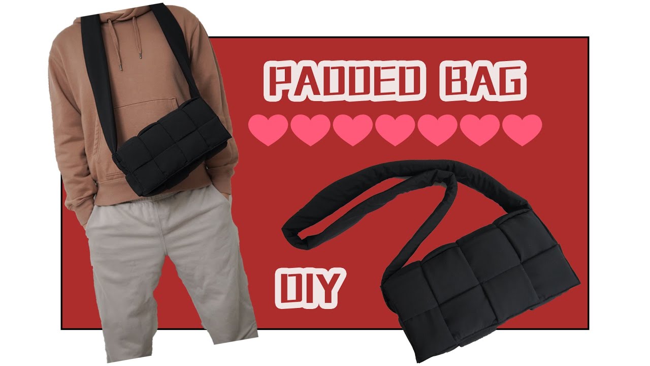 Taro's Crafting - Padded Bag DIY - Valentine Gift for my hubby - 编织方块包