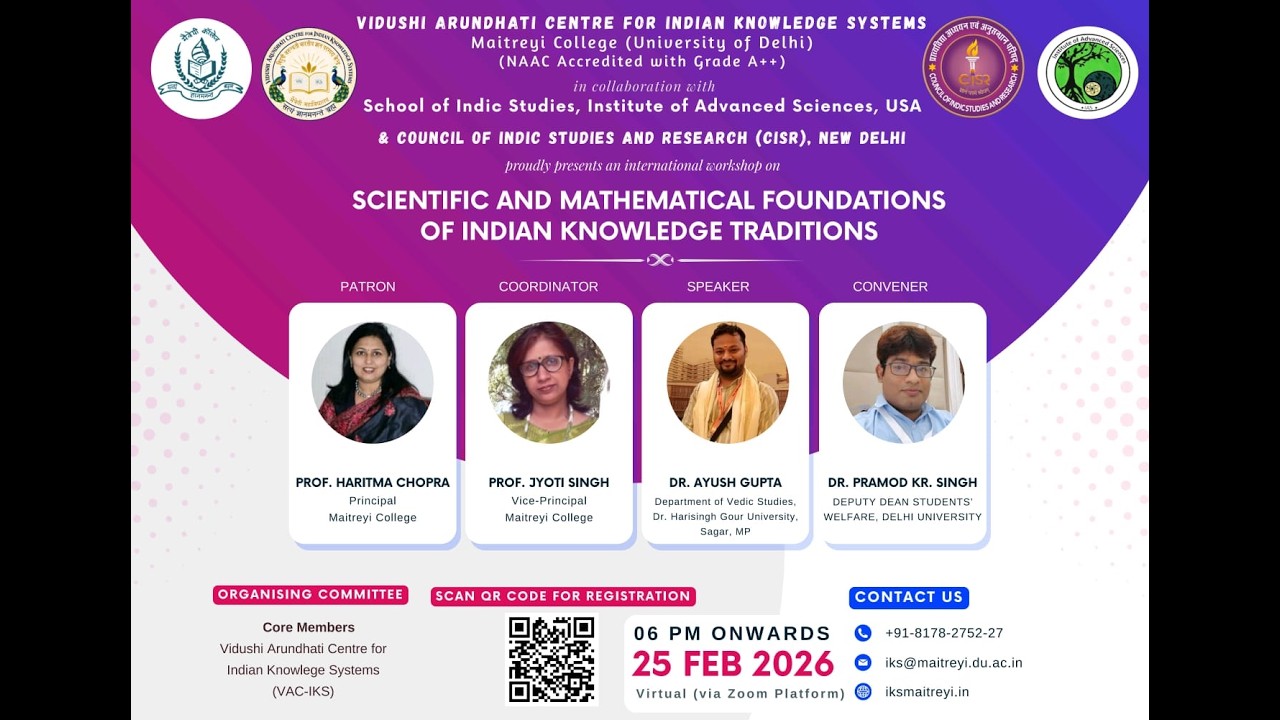 Scientific and Mathematical Foundations of Indian Knowledge Traditions