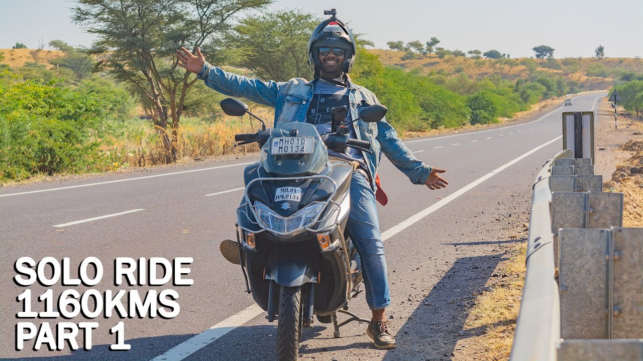 Mumbai to Jaisalmer on Suzuki Burgman Street 125cc Solo Long Ride to Rajasthan (1160 kms) Part 1