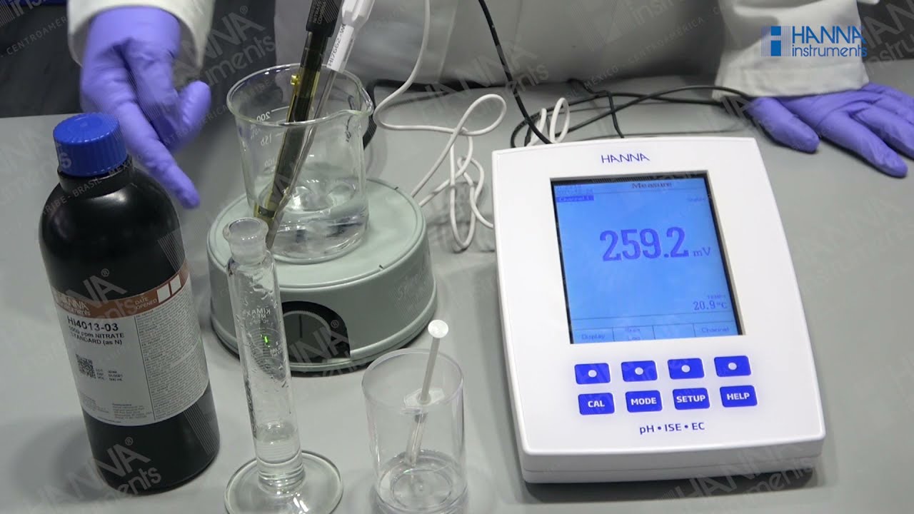 Cálculo de la pendiente de los electrodos de ión selectivo
