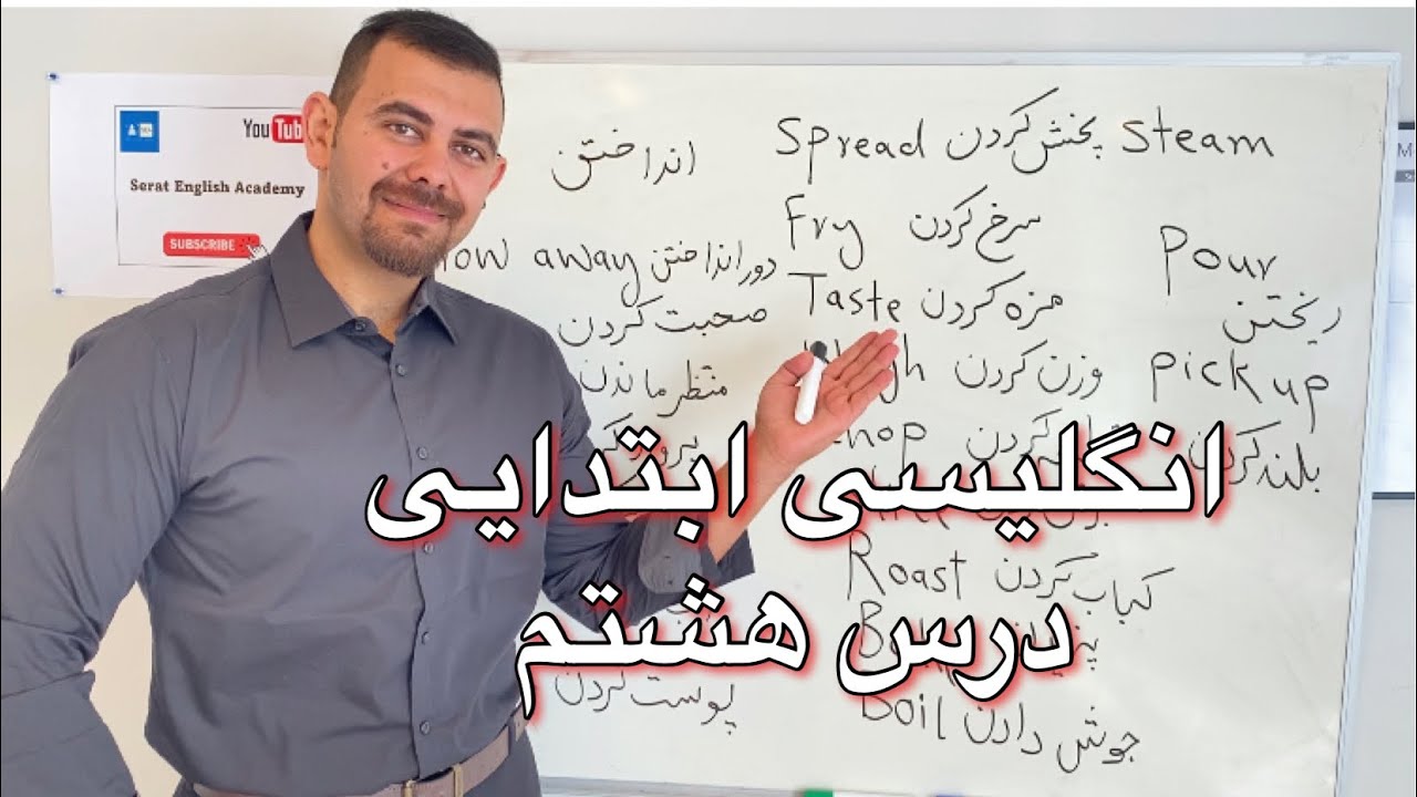 انگلیسی ابتدایی درس هشتم | چگونه جملات و کارهای روزانه را با زمان حال ساده به انگلیسی بیان کنیم