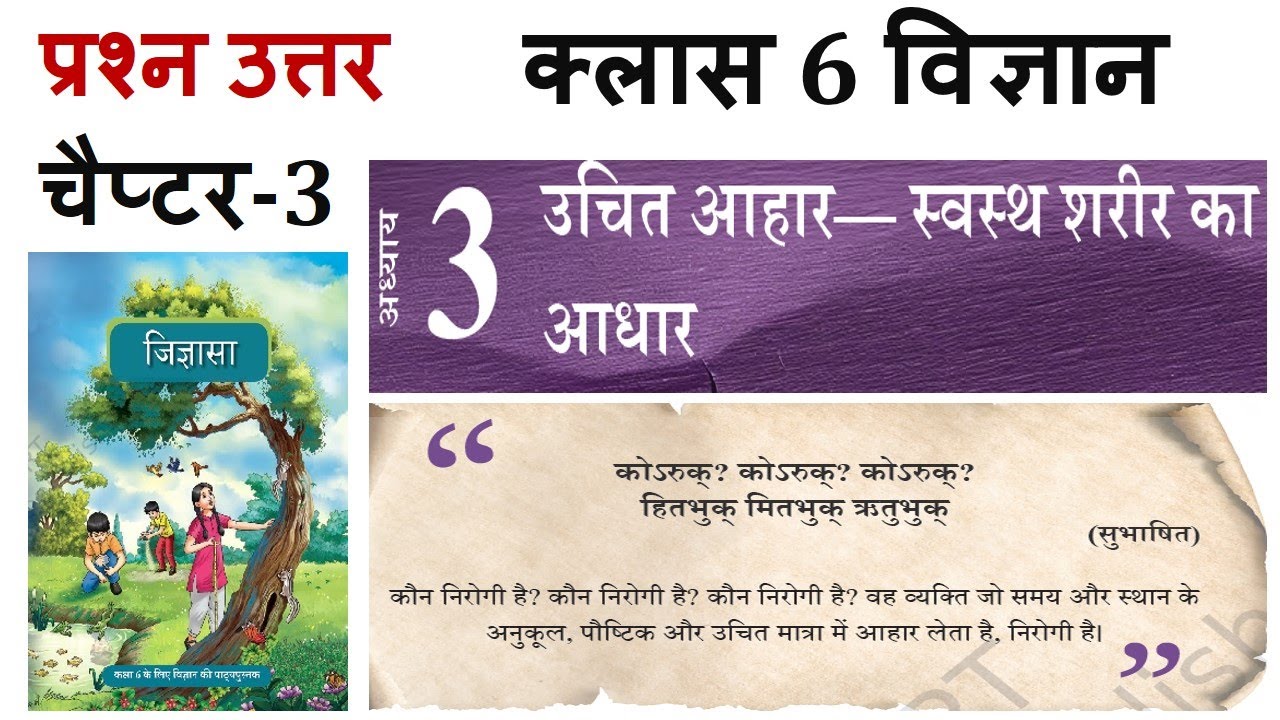 जिज्ञासा - कक्षा 6 विज्ञान अध्याय 3 के प्रश्न-उत्तर Class 6 Vigyan jigyasa Chapter 3 question answer