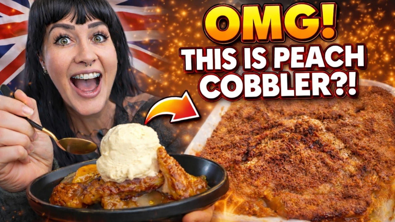 I’m British… This Is My First Ever Peach Cobbler