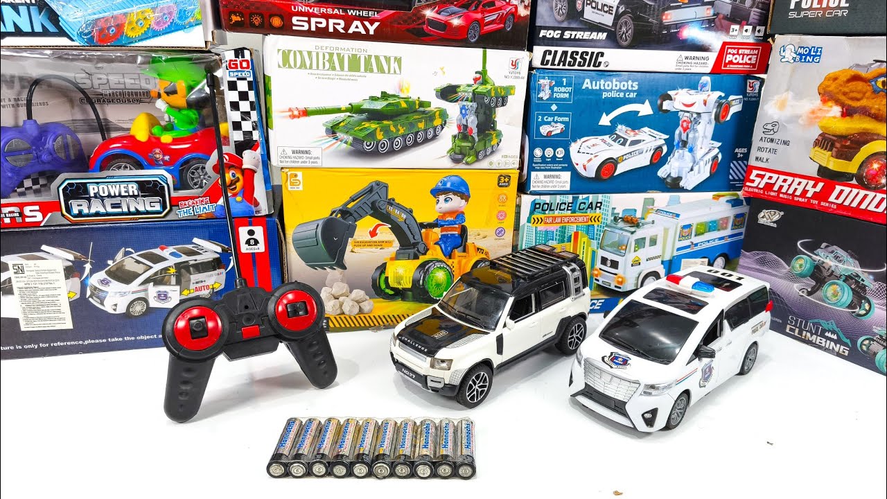  RC Collection Unboxing | SUV Police Car, Diecast Car, Super Engineering Truck & Super Mario RC Car