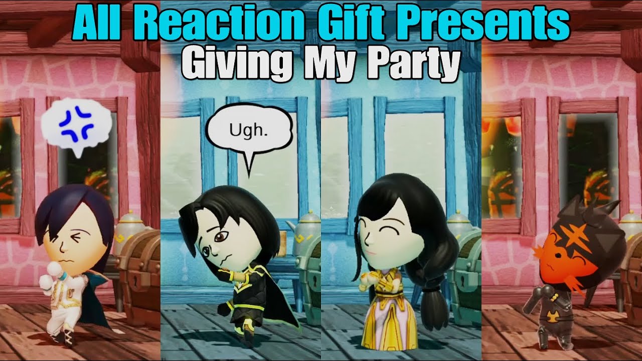 Miitopia - All Reaction Gift Presents 