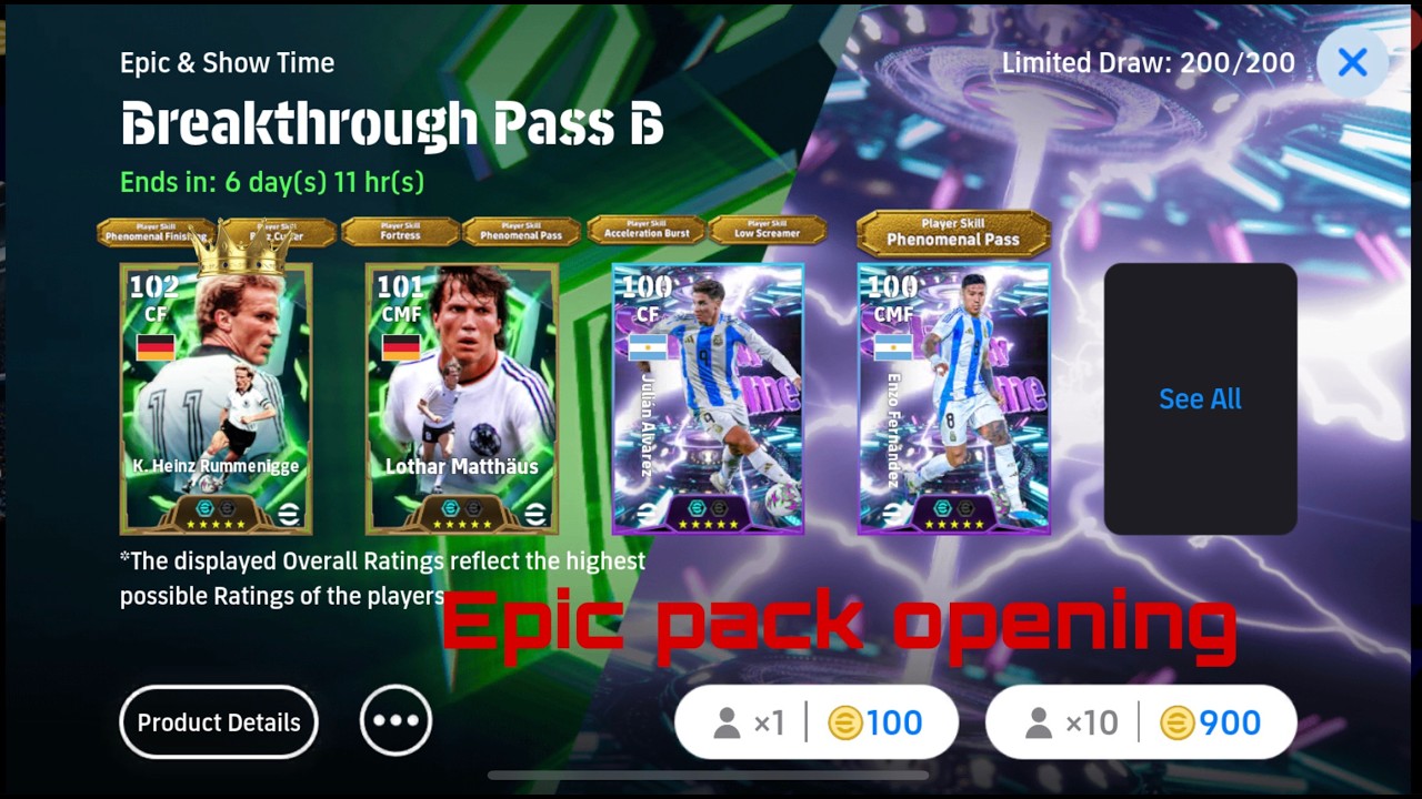 New King 👑Of efootball Rummenigge is back New pack opening  | #efootball #livestream