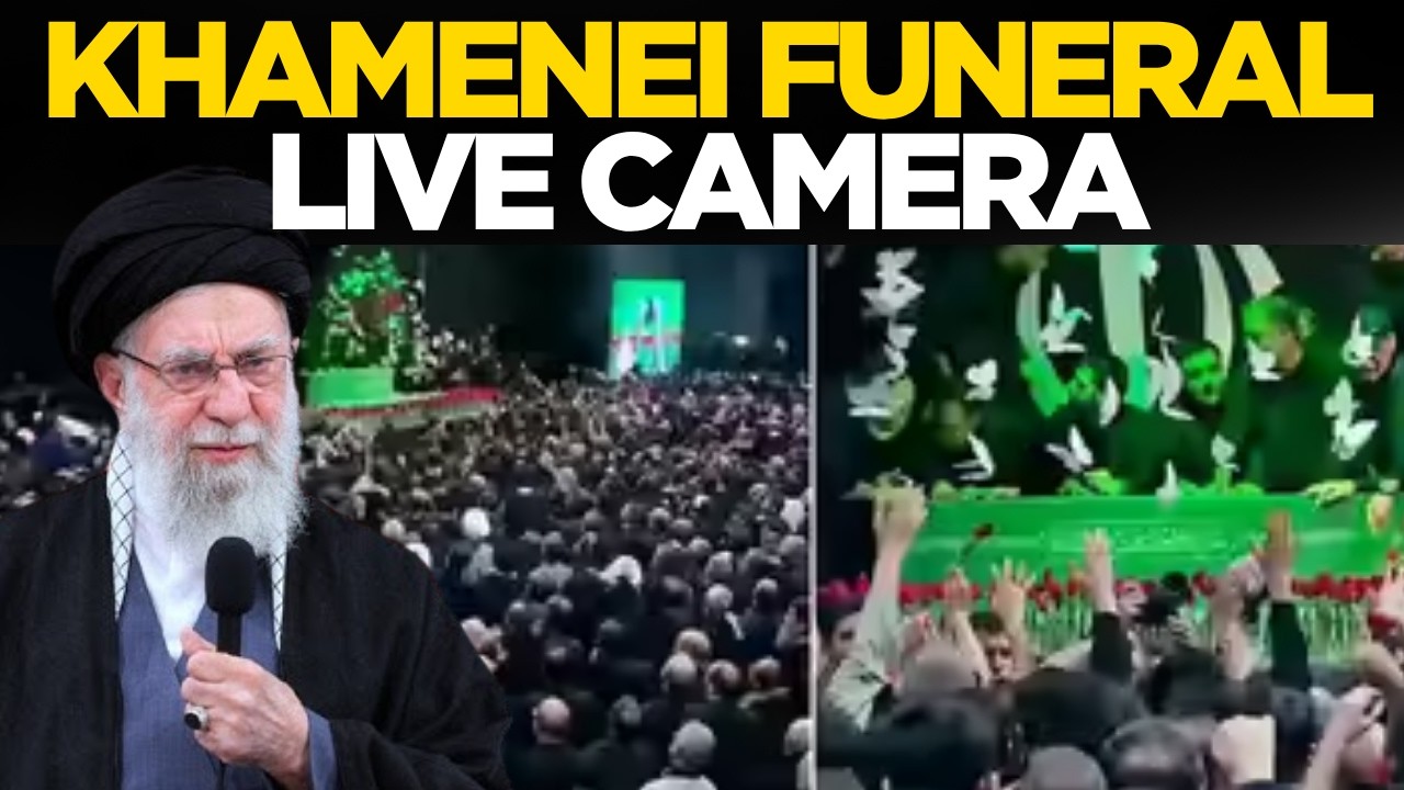 Khamenei Funeral LIVE | Thousands Mourn Iran's Late Supreme Leader At Tehran's Grand Mosala