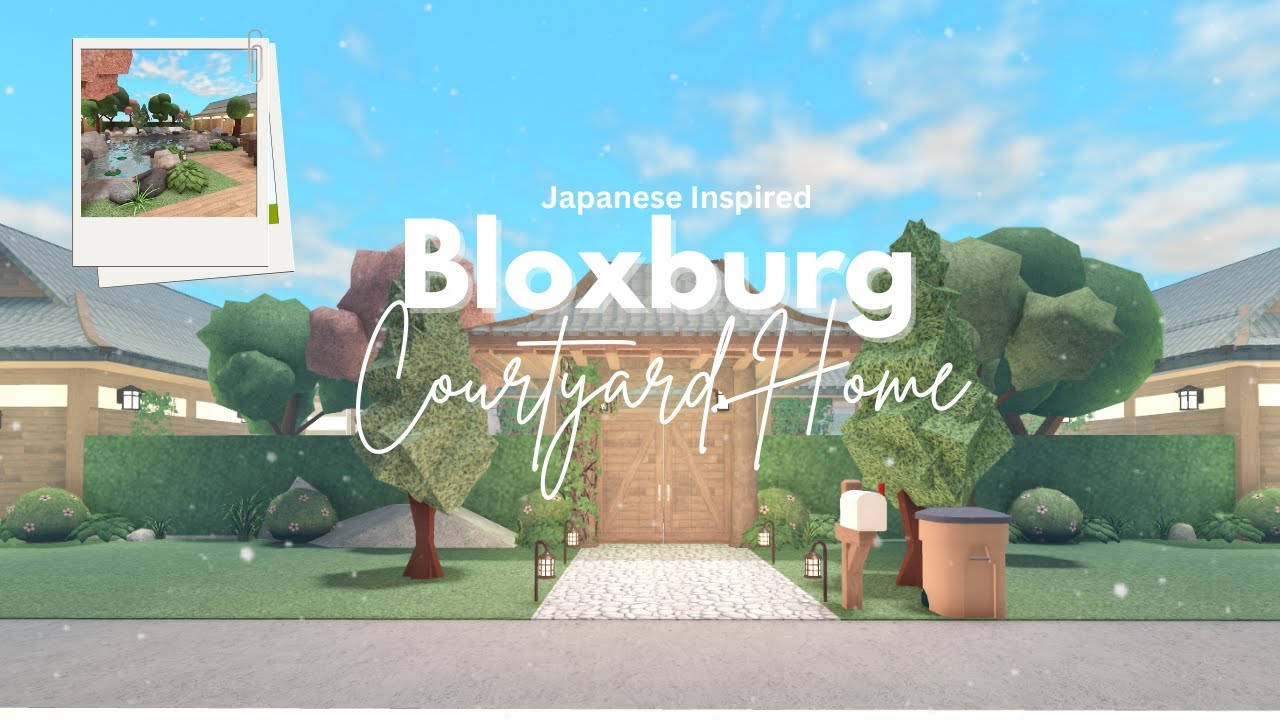 Japanese Inspired Courtyard Home 🌲⛩️| Bloxburg Speedbuild