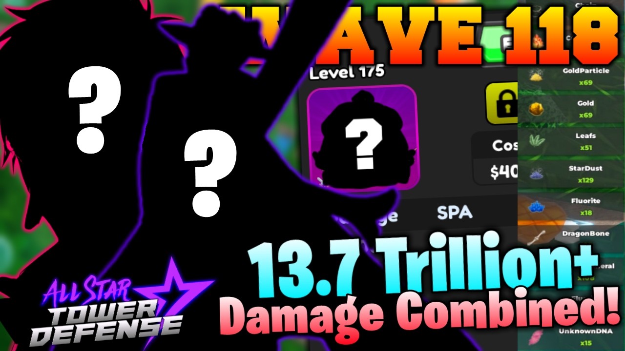 13.7+ Trillion Damage COMBINED in All Star Tower Defense Roblox