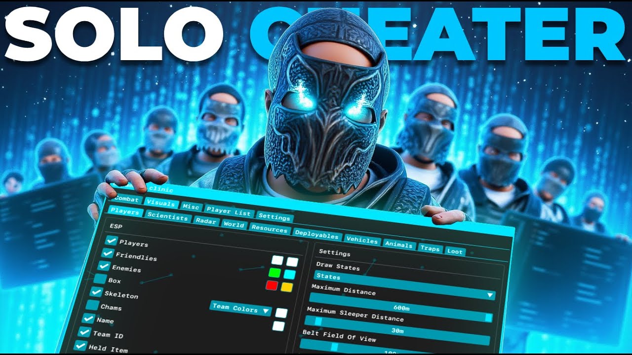 How a solo RUST CHEATER dominates RUST CLANS..