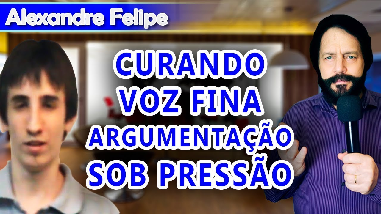 Cura da voz fina - Fonoaudiólogo Simon Wajntraub faz Alexandre falar grosso.