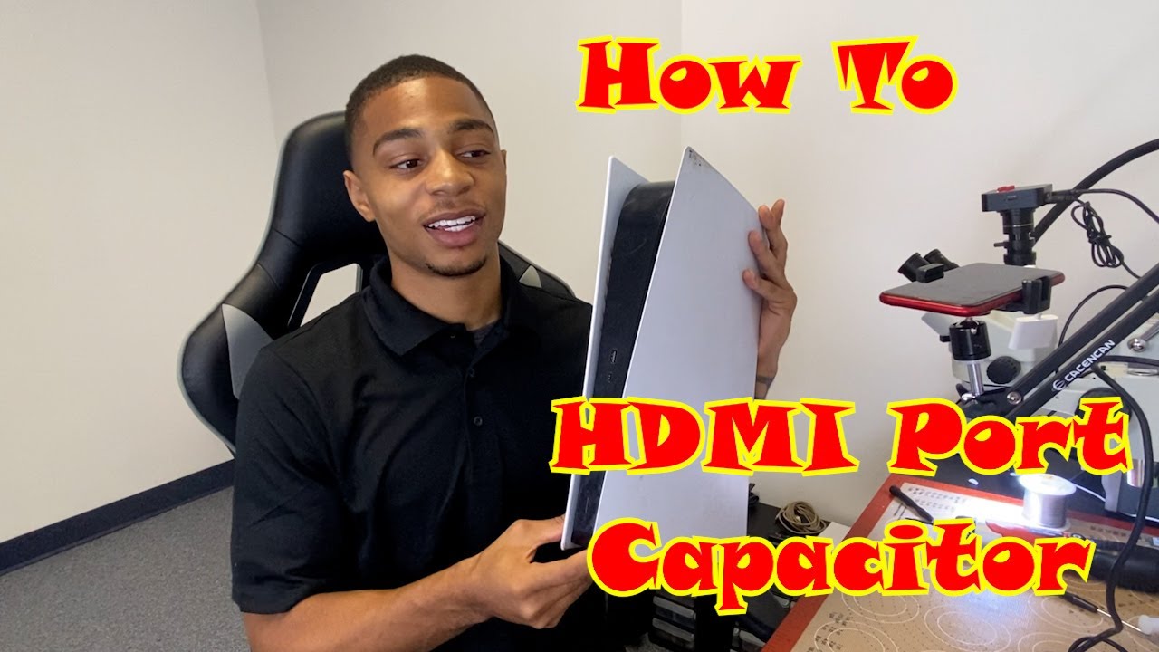 HDMI Port Replacement - Missing Capacitor Repair