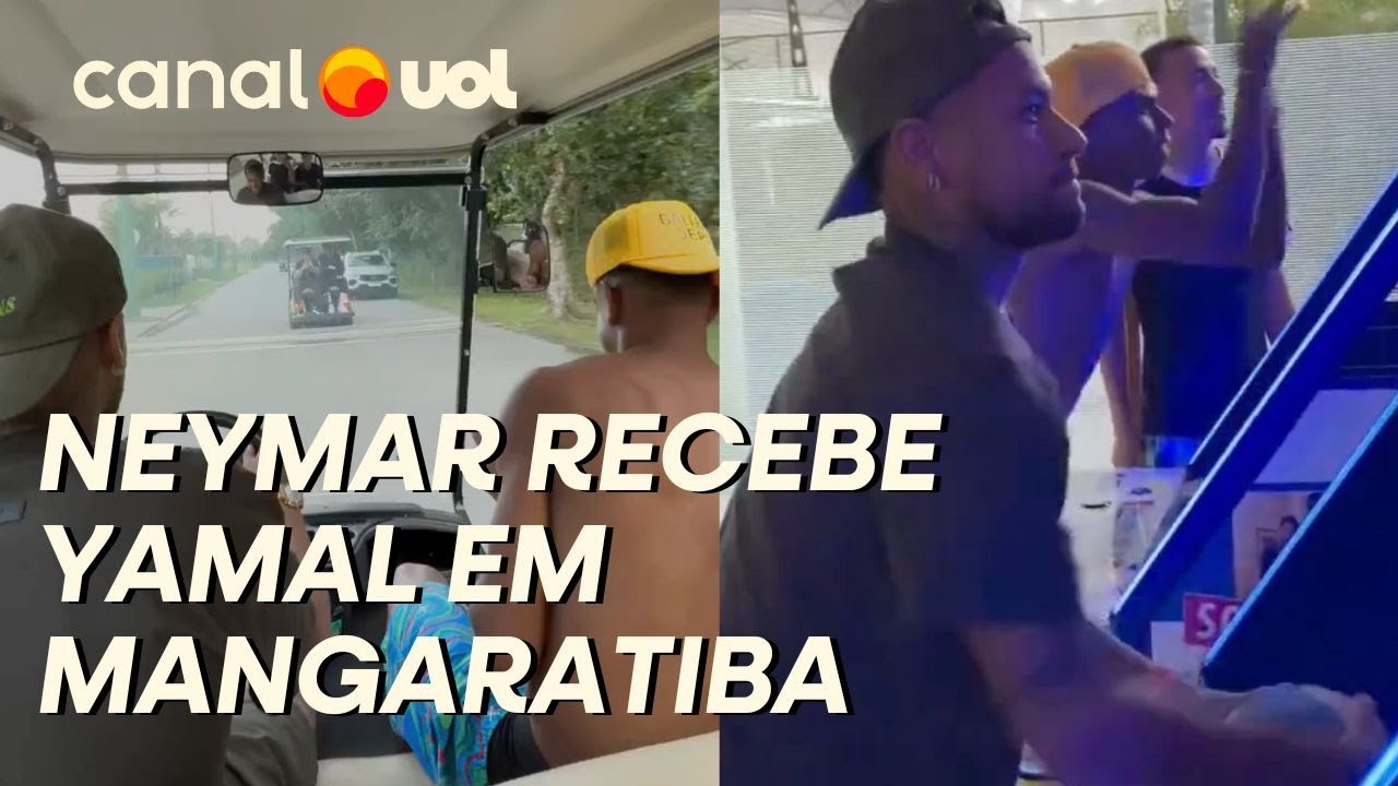 NEYMAR RECEBE YAMAL NA MANS&Atilde;O DELE EM MANGARATIBA; VEJA V&Iacute;DEOS