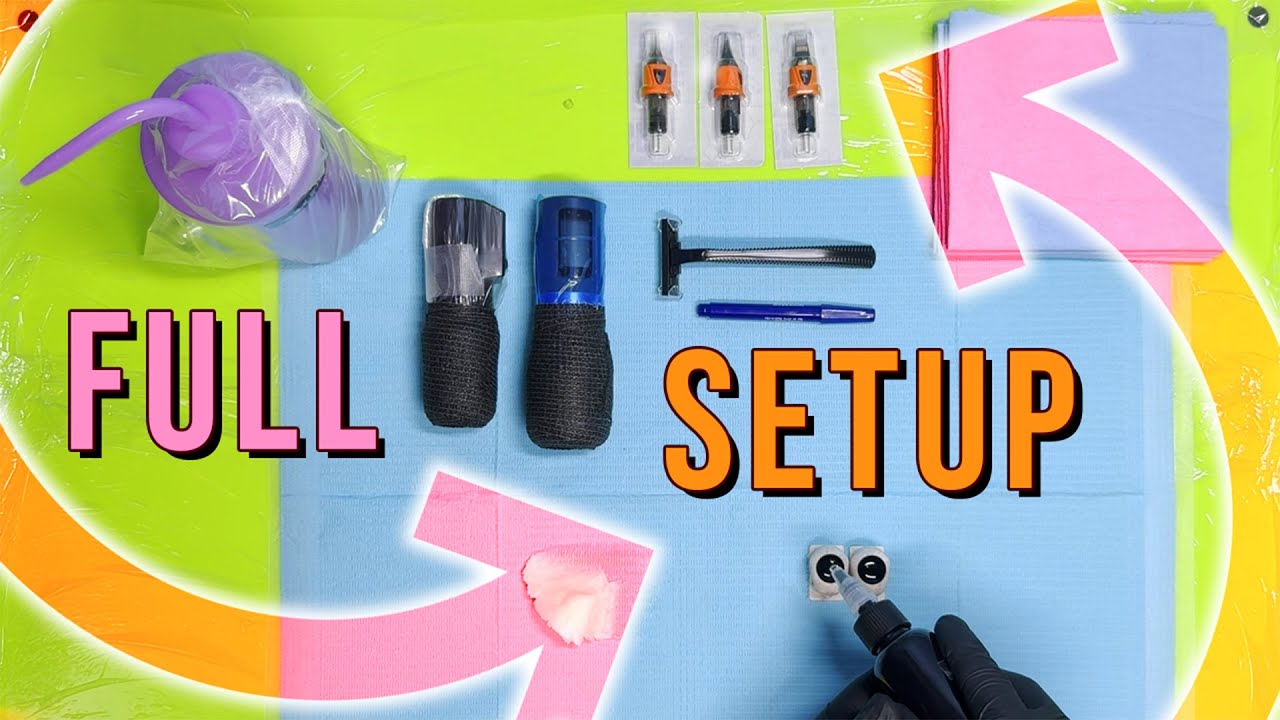 HOW I SETUP MY TATTOO STATION (FULL VIDEO)