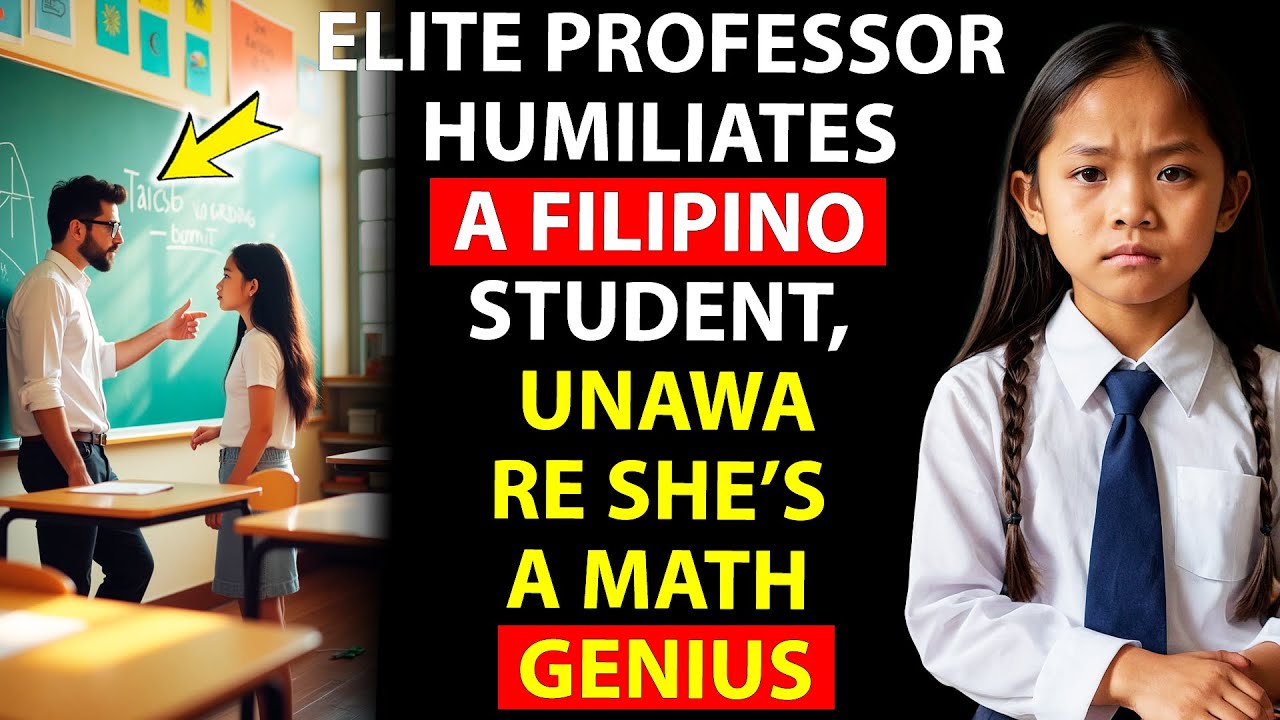 Elite Professor Humiliates a Filipino Student, Unaware She’s a Math Genius...