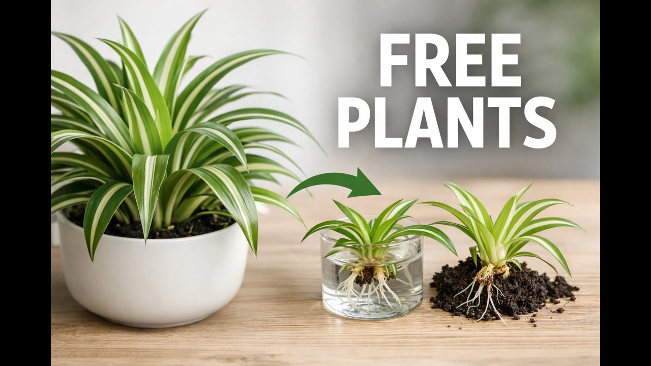 👉 Propagate Spider Plants FAST 🌱 Multiply Your Plants for Free!